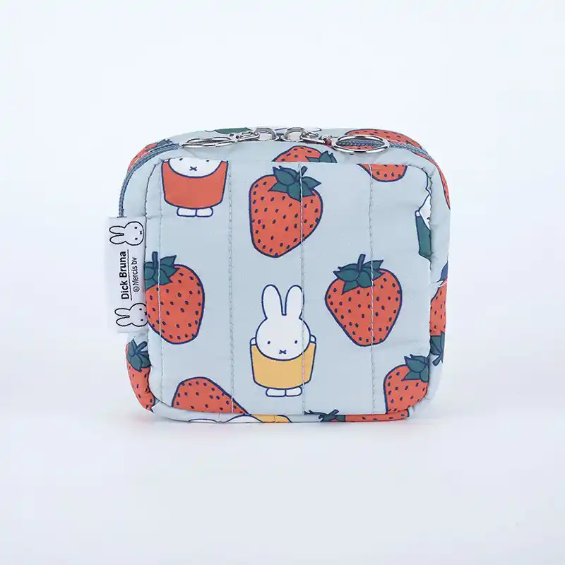 Dick Bruna キルティングスクエアポーチ/STRAWBERRY